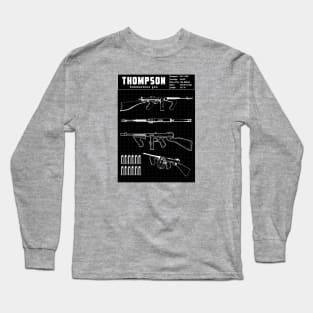 THOMPSON SUBMACHINE GUN Long Sleeve T-Shirt